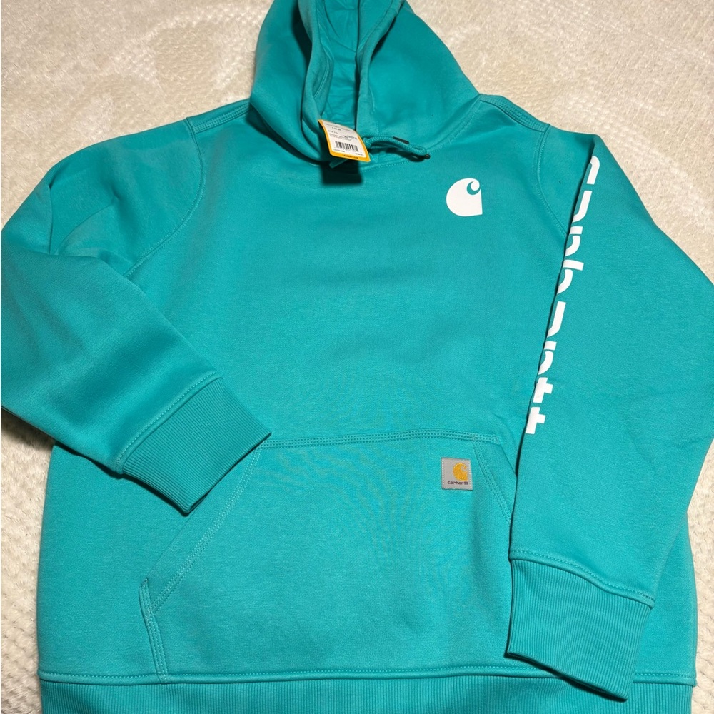 Carhartt Women's Teal Hoodie